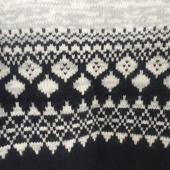 Banana Republic Women's Merino Wool Faire Isle Sweater Nordic Pattern Alpaca MED - Picture 5 of 6